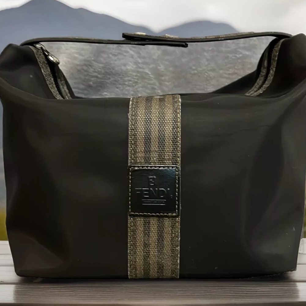 FENDI Pequin Vanity Handbag